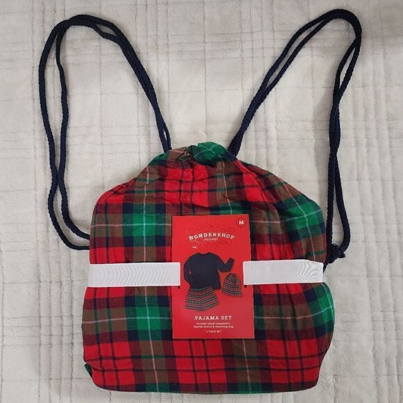 New Christmas Plaid Wondershop Women's Pajama Set - Picture 3 of 4